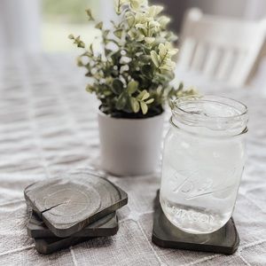 ✨Rustic farmhouse coasters✨